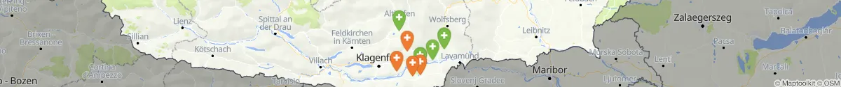 Map view for Pharmacies emergency services nearby Diex (Völkermarkt, Kärnten)